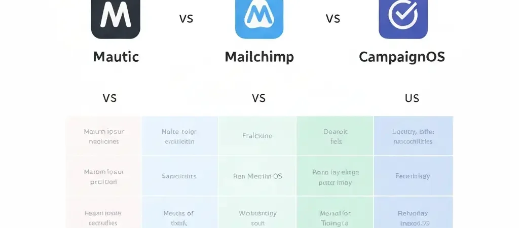 Mautic vs Mailchimp vs CampaignOS: Full Comparison 2026