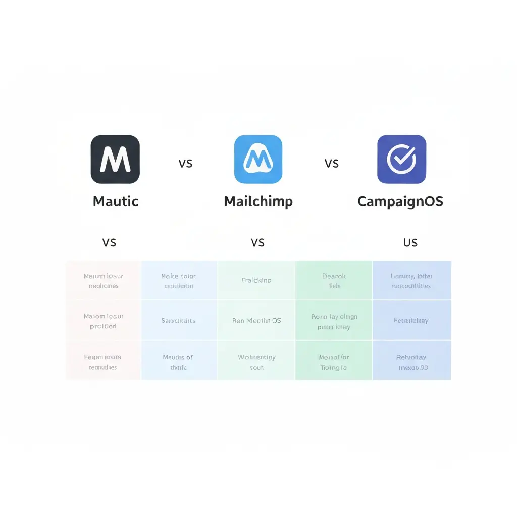 Mautic vs Mailchimp vs CampaignOS: Full Comparison 2026