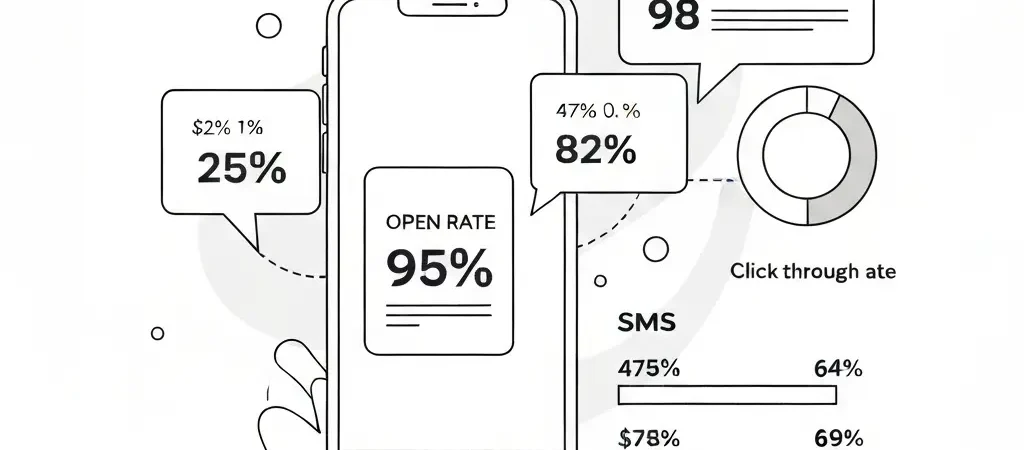 SMS Marketing Statistics 2026: Open Rates, Click Rates, and ROI Benchmarks