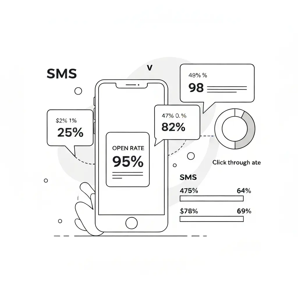 SMS Marketing Statistics 2026: Open Rates, Click Rates, and ROI Benchmarks