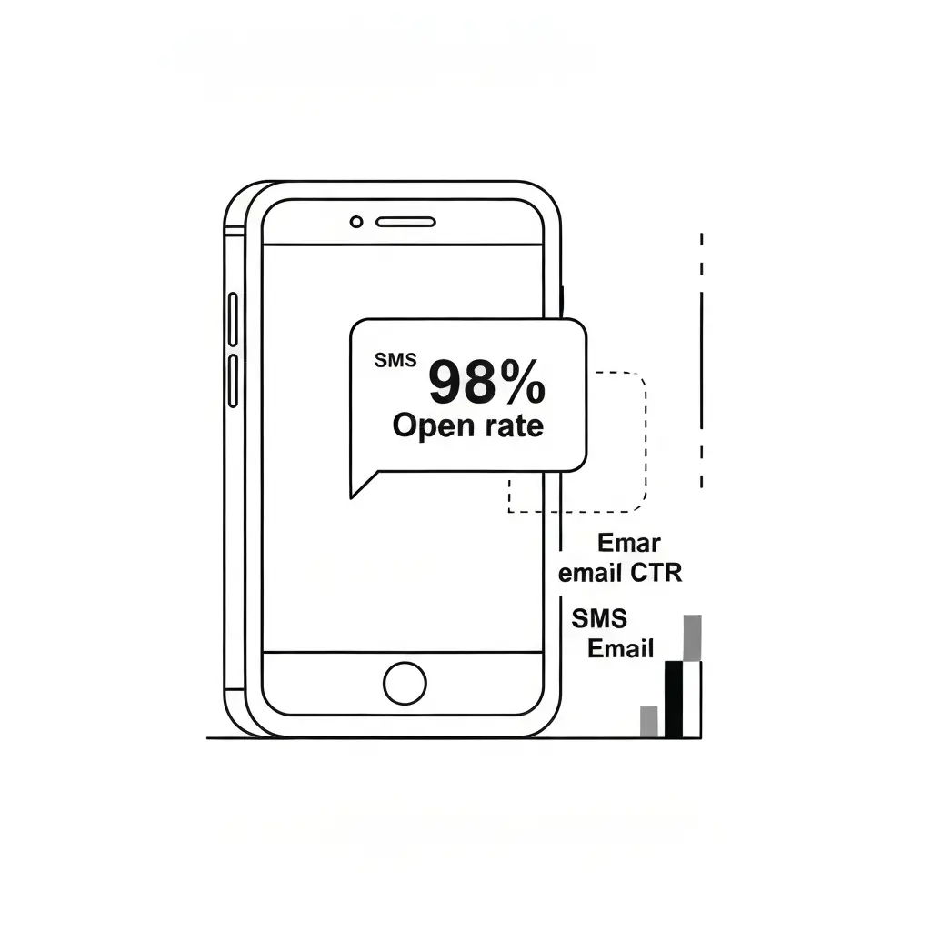SMS Marketing Statistics and Benchmarks 2026: Open Rates, CTR, and ROI Data