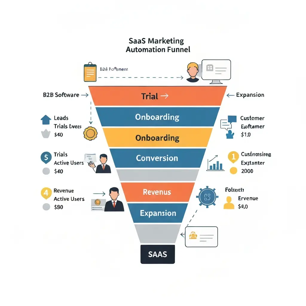 SaaS Marketing Automation in 2026: The B2B Growth Playbook From Trial to Expansion